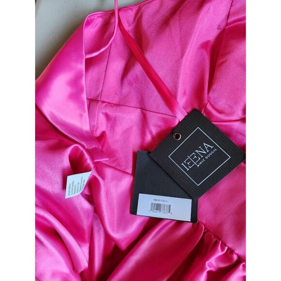 NWT Mac Duggal Bow Bubble Mini Dress Size 4 Hot Pink #9J505 - Picture 8 of 10